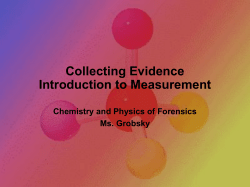 Introduction to Chemistry and Measurement