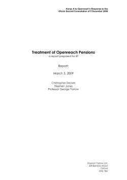 Treatment of Openreach Pensions