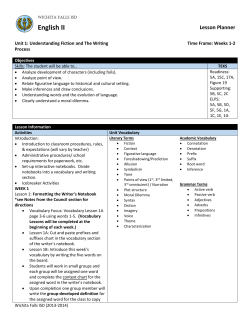 English II - Wichita Falls ISD
