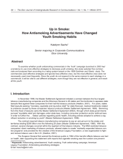 Up in Smoke: How Antismoking Advertisements Have Changed