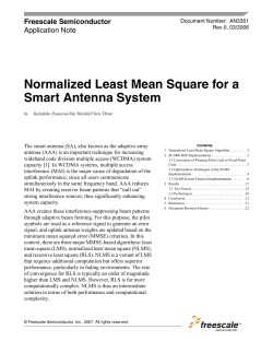 Normalized Least Mean Square for a Smart Antenna