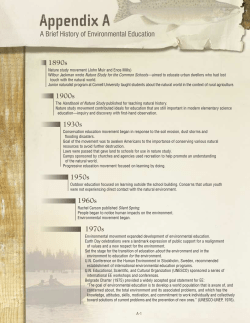 Appendix A. A Brief History of Environmental