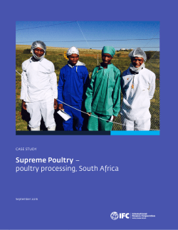 Supreme Poultry &ndash; poultry processing, South Africa