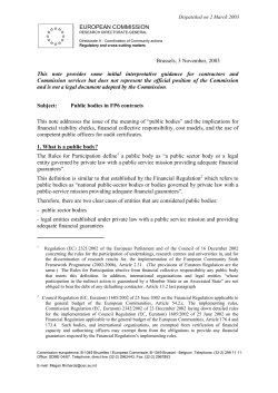 Public bodies - European Commission