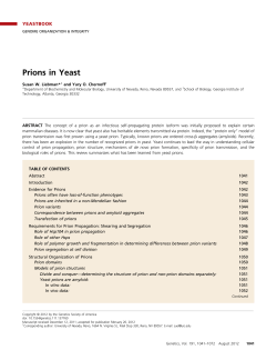 Prions in Yeast