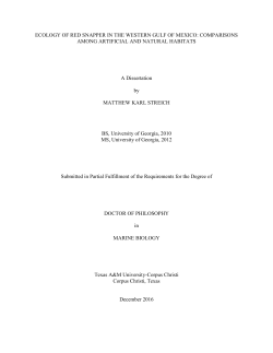 Dissertation - Center for Sportfish Science and Conservation