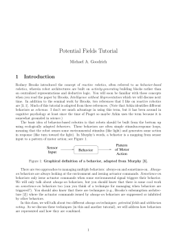 Potential Fields Tutorial