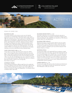 activities - El Conquistador