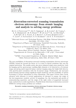 Aberration-corrected scanning transmission electron microscopy