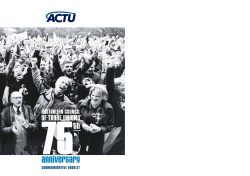ACTU 75th anniversary commemorative booklet