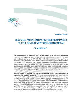 Strategic Framework for the Development of the