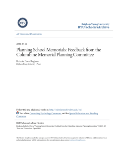 Planning School Memorials: Feedback from the Columbine