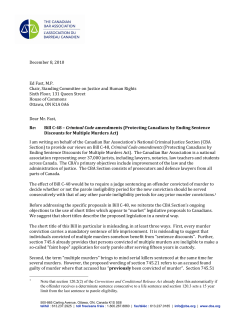 Bill C-48 &ndash; Criminal Code amendments (Protecting Canadians by
