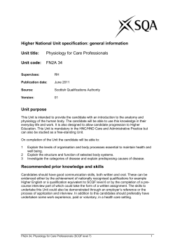 national unit specification: general information
