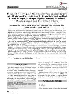 Image-fusion Technique in Microvascular Decompression Surgery