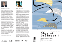 Gigs at Grainger 1 - Adelaide Symphony Orchestra