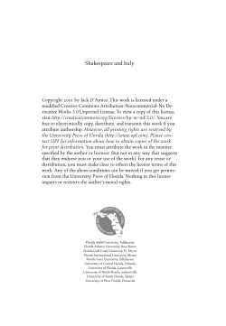 Shakespeare and Italy - UFDC Image Array 2