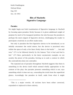 Bits of Macbeth: Figurative Language1