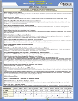 Technical Info NEMA Ratings