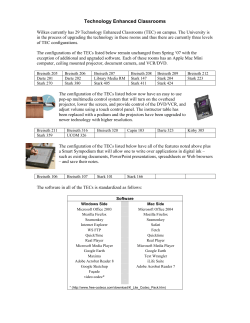 Technology Enhanced Classrooms