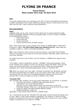 Flying in France - West London Aero Club