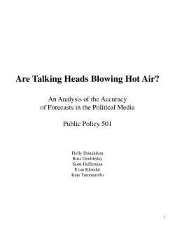 Are Talking Heads Blowing Hot Air?