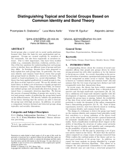 Distinguishing Topical and Social Groups Based