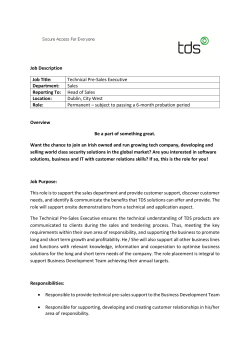 Technical Pre-Sales Executive