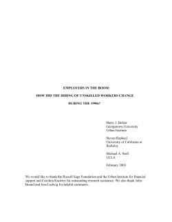 Employers in the Boom