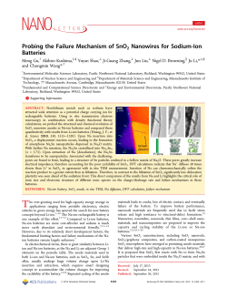 Probing the Failure Mechanism of SnO2 Nanowires for Sodium