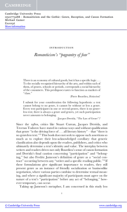 Romanticism`s ``pageantry of fear` - Assets