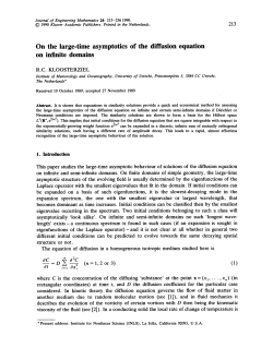 On the large-time asymptotics of the diffusion equation on infinite