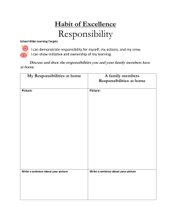 Responsibility - Monarch Academy
