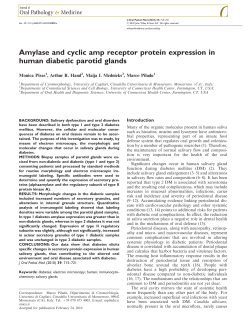 Amylase and cyclic amp receptor protein expression in human