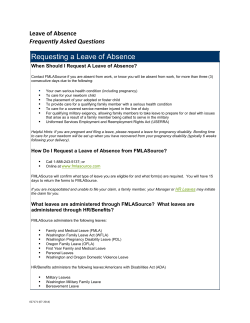 Leave of Absence Frequently Asked Questions