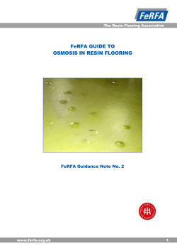Osmosis in Resin Flooring