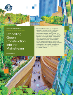 Green Construction - ASTM International