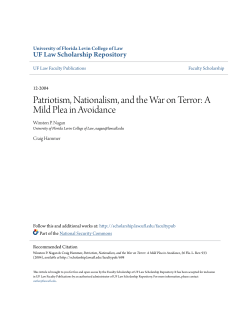 Patriotism, Nationalism, and the War on Terror