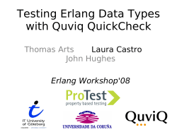 Testing Erlang Data Types with Quviq QuickCheck