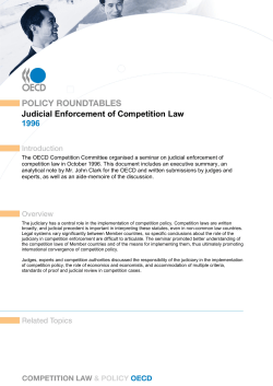 judicial enforcement of competition law