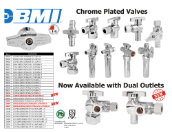 BMI News - New Lead Free Dual Outlets Chrome