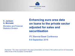 Enhancing euro area data on loans to the private sector adjusted for