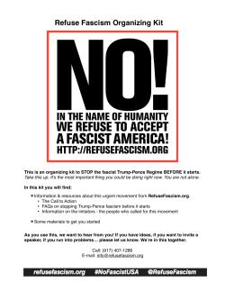 Organizer`s Kit - Refuse Fascism