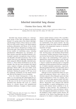 Inherited interstitial lung disease