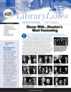 Dinner With...Houston`s Most Fascinating, Vol.19 (2) October