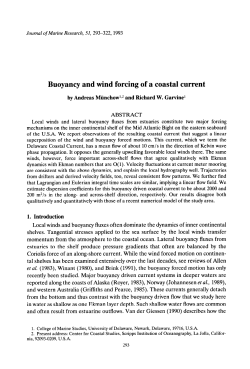 Buoyancy and wind forcing of a coastal current