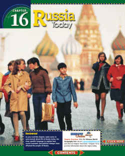 Chapter 16: Russia Today