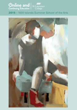 2015 - 1000 Islands Summer School of the Arts