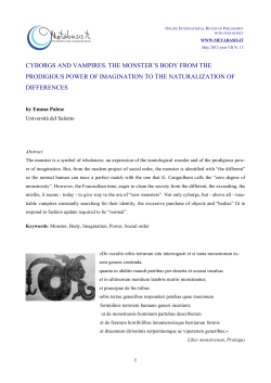 Cyborgs and vampires. The monster`s body from the prodigious