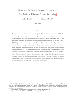 Measuring the Cost of Privacy: A Look at the Distributional Effects of